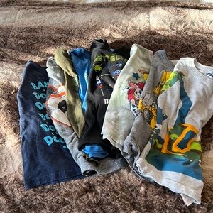 Set of 8 GUC boys 5T long sleeve shirts. Various brands.